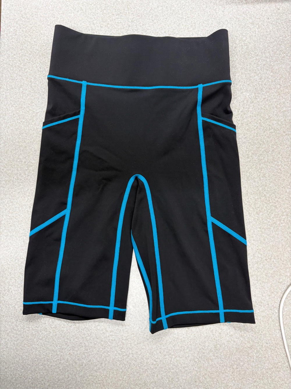 ALL ACCESS Black Swim Jammers with Blue Contrast